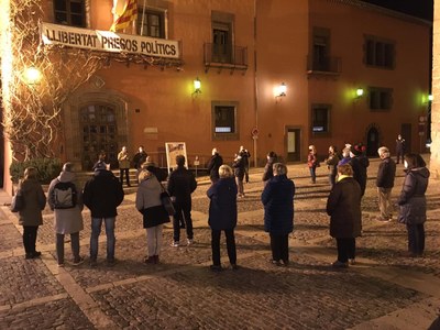 Concentració a la Seu d'Urgell en suport als presos polítics i exiliats, aquest dimarts