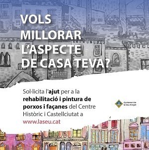 Ajuts per rehabilitar i repintar porxos i façanes 
