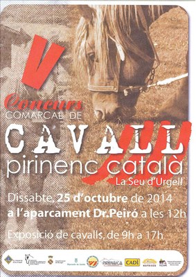 Concurs comarcal de cavall pirinenc - Cartell 2014