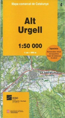 Mapa Alt Urgell - Nova edició 2014