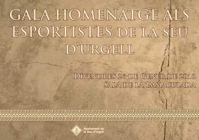 Gala d'homenatge als esportistes de la Seu