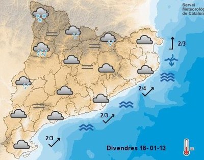 El temps - Previsió 18.01.2013 