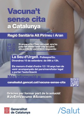 Marató de vacunació sense cita prèvia a la Seu d'Urgell