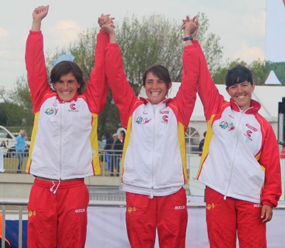 Podi en K1 a Pau 2015 (Foto: RFEP)