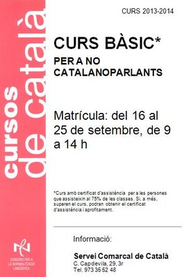 Curs català 2013-2014 - Cartell