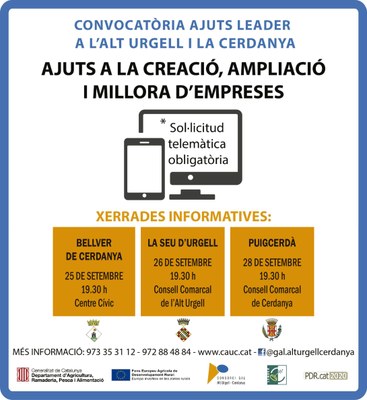 Xerrades informatives sobre els ajuts Leader
