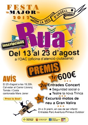 Passa Festa Major 2012 - Cartell