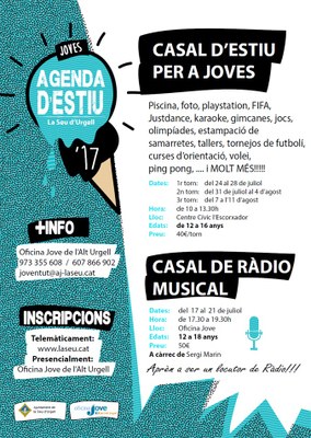 Casals d'estiu per a joves a la Seu