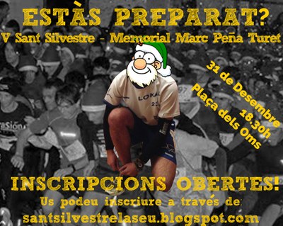 Sant Silvestre 2013 - Obertes inscripcions