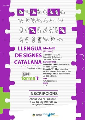 Curs de llengua de signes catalana