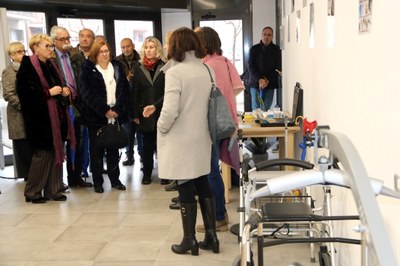 Visita de Perelló al Centre per a l'Autonomia de Tremp (Foto: ACN)