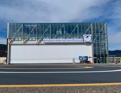 Instal·lacions d'Andorra Aviation Group als hangars de l'Aeroport de la Seu (Foto: Andorra Aviation Group)