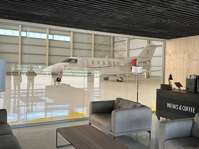 La nova terminal privada d'Andorra Aviation Group a l'Aeroport de la Seu (Foto: Andorra Aviation Group)