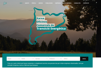 Portal web de la Xarxa d'Oficines Comarcals de Transició Energètica