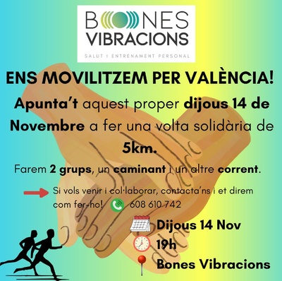Cursa i caminada en suport als afectats pels aiguats del País Valencià