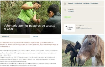 Acció de voluntariat ambiental a Arsèguel