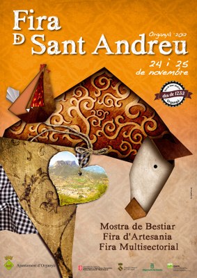 Cartell fira Sant Andreu Organyà 2012