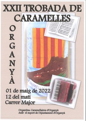 Cartell de la Trobada de Caramelles a Organyà