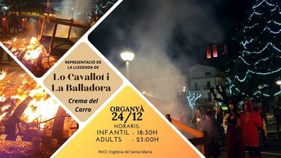 Lo Cavallot i la Balladora i Cremada del Carro, a Organyà
