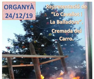 Lo Cavallot i la Balladora i la Cremada del Carro