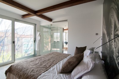 Habitació de l'Hotel-Apartament Cal Tonarro, a Organyà