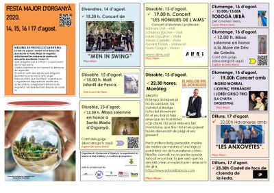 Festa Major d'Organyà 2020