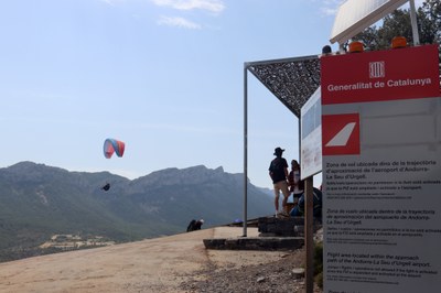 Zona d'envol d'Organyà (Foto: ACN)