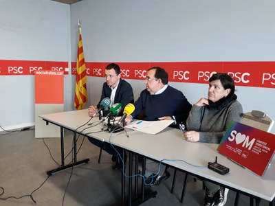 Presentació dels avals per a la primera secretaria del PSC a Lleida, Pirineu i Aran (Foto: PSC)