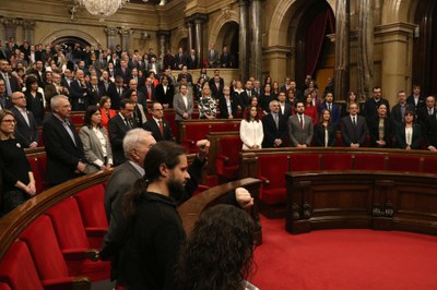 Cloenda de la sessió constitutiva del Parlament (Foto: ACN)