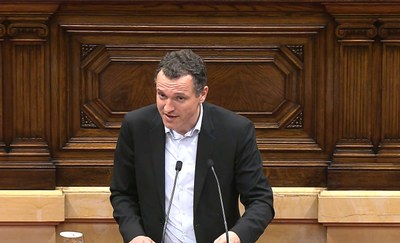 Òscar Ordeig, en la seva intervenció al Parlament aquest dimecres
