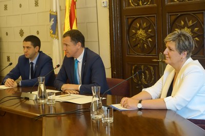 El conseller d'Agricultura, Ramaderia, Pesca i Alimentació, Òscar Ordeig, ha inaugurat la Fira de Sant Ermengol (Foto: Ajuntament de la Seu d'Urgell)