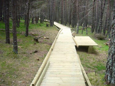 Passarel·la a Sant Joan de l'Erm (Foto: Integra Pirineus)