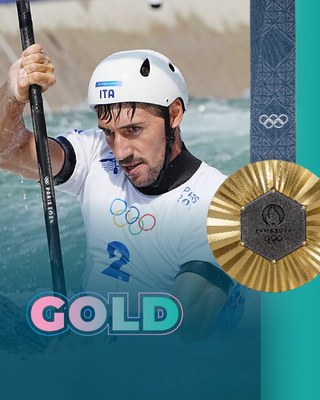 Giovanni de Gennaro, nou campió olímpic de K1 a París 2024 (Foto: ICF)