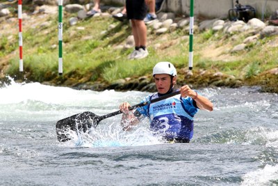 Pau Etxaniz, subcampió d'Europa júnior d'eslàlom en K1 masculí (Foto: RFEP)