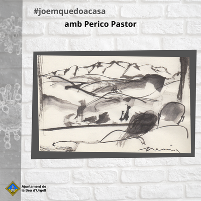 Il·lustració sobre l'observació del Cadí des de la Seu (Perico Pastor)