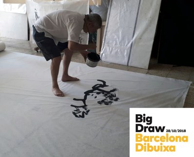 Perico Pastor, al seu estudi (Foto: Big Draw Barcelona)