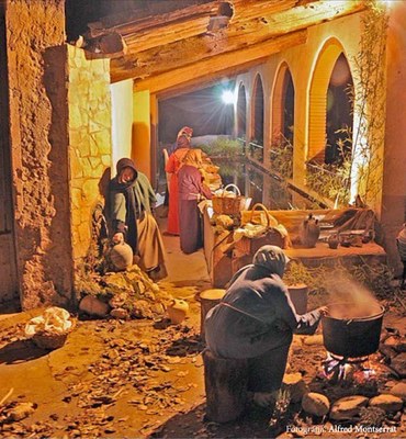 Pessebre Vivent a Peramola (Foto: Alfred Montserrat/arxiu)