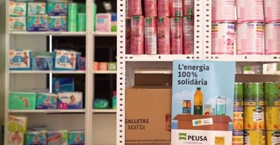 Aportació de PEUSA al Banc dels Aliments de la Seu