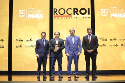 Lliurament a Roc Roi del Premi PIMES a l'empresa mitjana més competitiva (Foto: PIMEC)