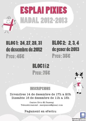 Cartell casal nadal Pixies 2012