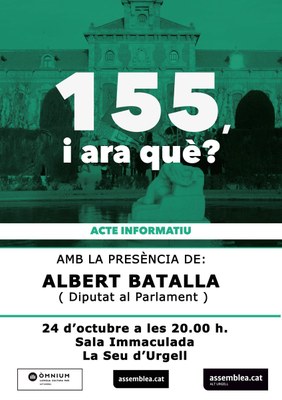 Acte públic a la Seu sobre la resposta al 155