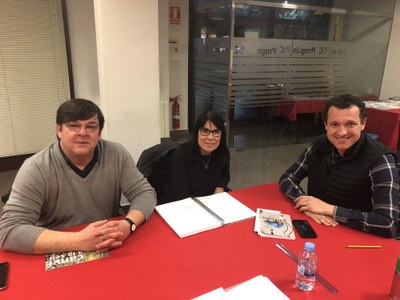 Presentació de l'acord entre Compromís X La Seu i Podemos, el 12 de març passat