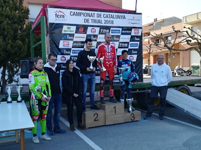 Oriol Pi, segon a la prova del Campionat de Catalunya de Trial Open a Aitona