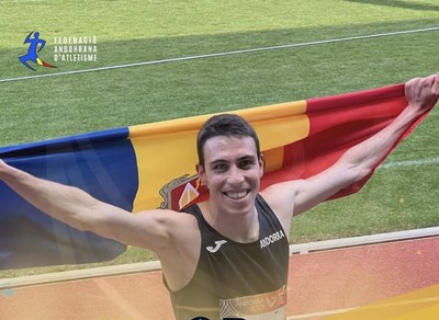 Pol Moya, campió dels 800 metres als Jocs dels Petits Estats 2025 (Foto: FAA)