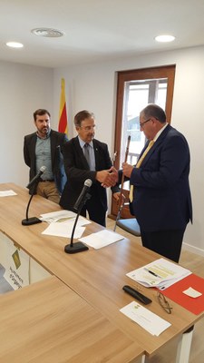 Investidura de Celestí Vilà com a alcalde d'Organyà (Foto: Ajuntament d'Organyà)