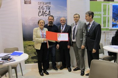 Premi a Fitur per a l'empresa Outdoor Adventour de Sort (Foto: Diputació de Lleida) 