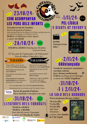 Activitats a la Seu d'Urgell amb motiu de la Castanyada i Halloween