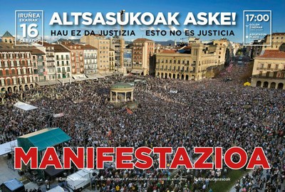 L'ANC Alt Urgell se suma a la manifestació per l'alliberament dels joves d'Altsasu