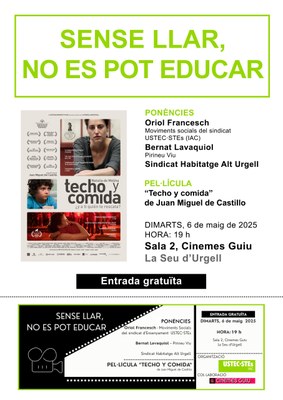 Presentació a la Seu d'Urgell de la publicació 'Sense llar, no es pot educar'