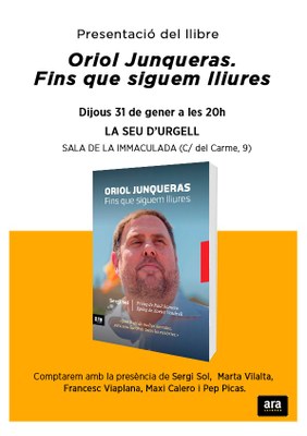 Presentació del llibre 'Oriol Junqueras. Fins que siguem lliures'